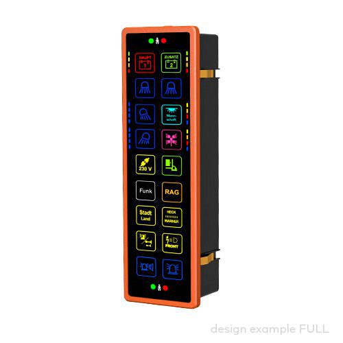 Bedienpanel pilot® 9.18, 18 Bedien-/Anzeigefelder