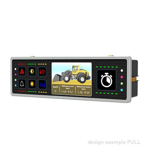 Bedienpanel pilot® 9.7 D, 7 Bedien-/Anzeigefelder, inkl. XL-Taste, TFT Display 2,4'' RGB, 320x240