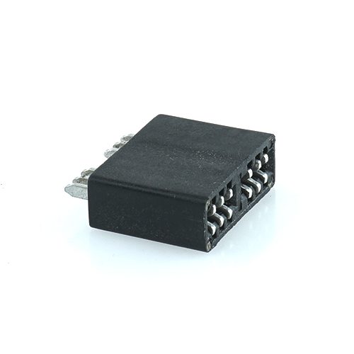 UniVal-fuseholder, PFT, black, 2-pole, 6 (2x3)-pin
