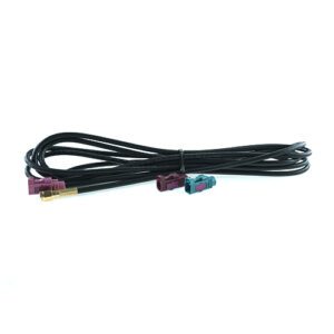 Antenna extension cable, FAKRA(f) violet + SMA(m) RG58 Low Loss, 3m