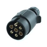Economy-Stecker 7-polig, 12V, Schraubkontakt, Kabelverschraubung für Kabeldurchmesser 6,3-8,3mm