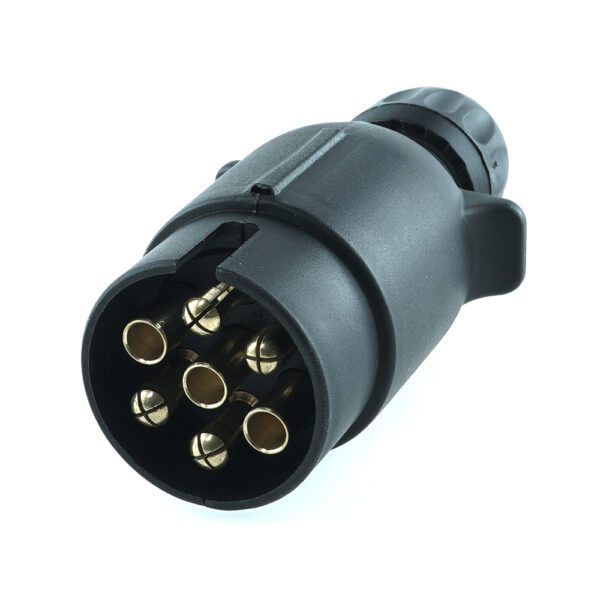 Economy-Stecker 7-polig, 12V, Schraubkontakt, Kabelverschraubung für Kabeldurchmesser 6,3-8,3mm