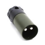 Stecker 2-polig, 24V, olivgün, Crimp-/Lötkontakt 35mm², ohne Schraubring