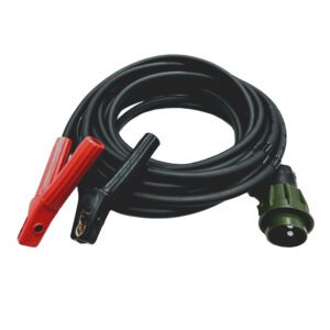 jumper cable 50mm², with 2P/24V plug and 2 rubber coated battery terminal grips red/black, 7m