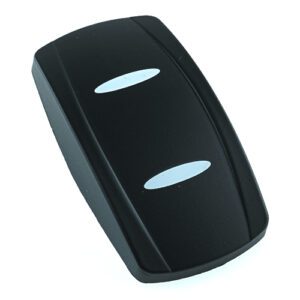 Wippe Contura V, schwarz, 2x schmale ovale Linse weiß, ohne Symbol