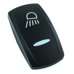 actuator Contura V black, symbol “work light”, bar lens, laser etched