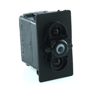 on-2xon-on Doppelschalter, 12V/20A für Contura II,III,IV,V, LED 1 rot, LED 2 grün mega hell
