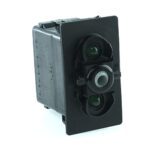 on-off-on Doppelschalter, 12V/20A, für Contura II, III, IV,V, LED 1 grün hell, LED 2 grün hell