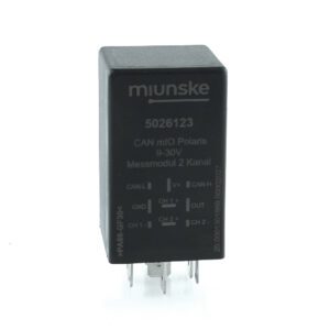 CAN mIO Polaris, temperature measurement module without LEDs, 2 channels, 1x CAN interface, 1x OUT
